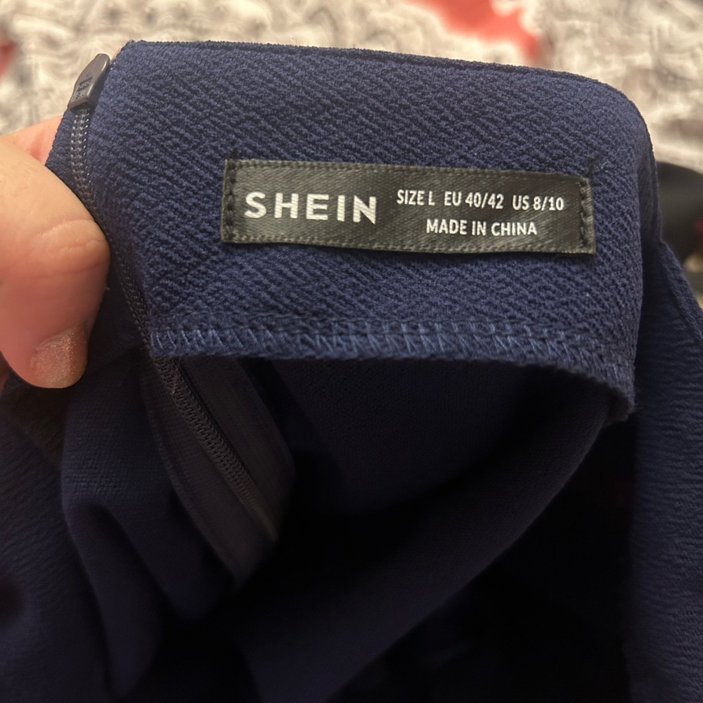 SHEIN Navy Blue Mini Dress - Picture 3 of 3